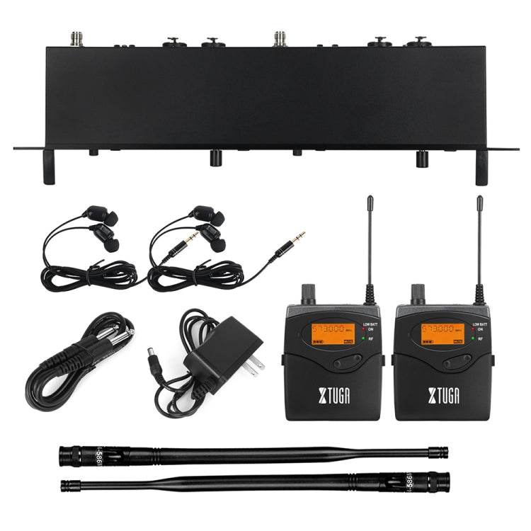 XTUGA RW2080 UHF Wireless Stage Singer In-Ear Monitor System 6 BodyPacks(US Plug)