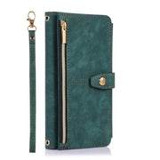 For Google Pixel 7a Dream 9-Card Wallet Zipper Bag Leather Phone Case(Green)
