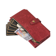 For Google Pixel 7a Dream 9-Card Wallet Zipper Bag Leather Phone Case(Red)