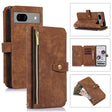 For Google Pixel 7a Dream 9-Card Wallet Zipper Bag Leather Phone Case(Brown) - Google Cases by PMC TechLife | Online Shopping South Africa | PMC TechLife | Buy Now Pay Later Mobicred