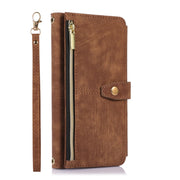 For Google Pixel 7a Dream 9-Card Wallet Zipper Bag Leather Phone Case(Brown)