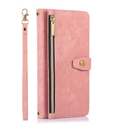 For Google Pixel 6a Dream 9-Card Wallet Zipper Bag Leather Phone Case(Pink)
