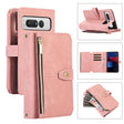 For Google Pixel Fold Dream 9-Card Wallet Zipper Bag Leather Phone Case(Pink) - Google Cases by PMC TechLife | Online Shopping South Africa | PMC TechLife | Buy Now Pay Later Mobicred