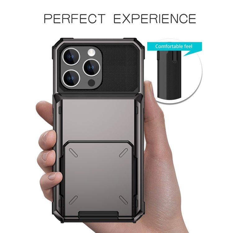 For iPhone 15 Pro Max Scratch-Resistant Shockproof Heavy Duty Rugged Armor Phone Case(Green)