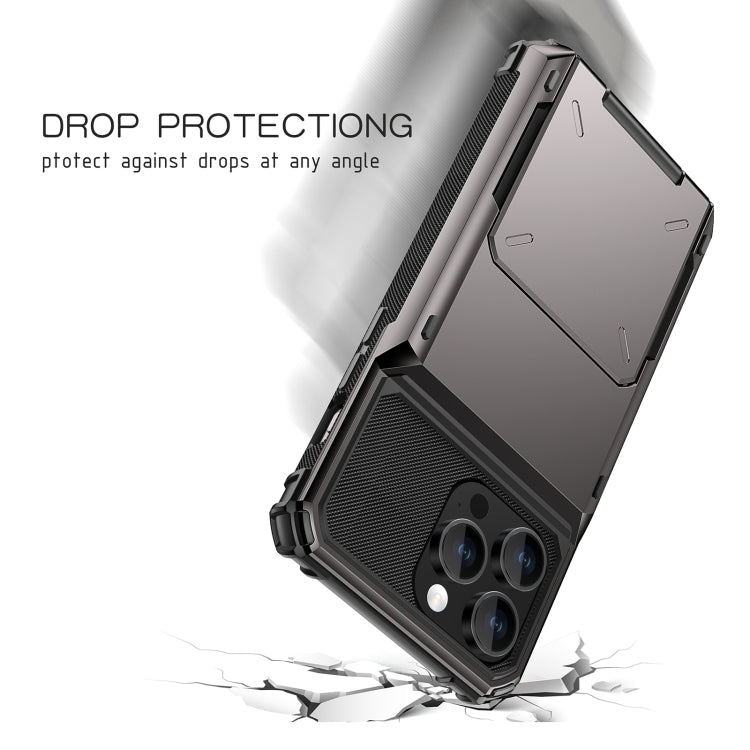 For iPhone 15 Pro Max Scratch-Resistant Shockproof Heavy Duty Rugged Armor Phone Case(Green)