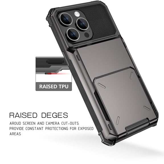 For iPhone 15 Pro Max Scratch-Resistant Shockproof Heavy Duty Rugged Armor Phone Case(Green)
