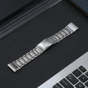 For Garmin Forerunner 965/955/945/935 22mm Quick Release Five Bead Titanium Steel Watch Band(Silver)