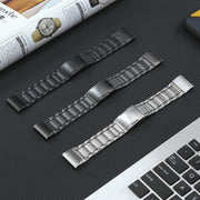 For Garmin Forerunner 965/955/945/935 22mm Quick Release Five Bead Titanium Steel Watch Band(Grey)