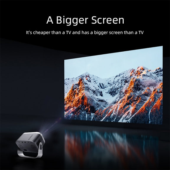 AUN A003 1280x720P 150 Lumens Same Screen Version Portable Home Theater LED HD Digital Projector, AU Plug(Grey)