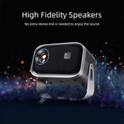 AUN A003 1280x720P 150 Lumens Same Screen Version Portable Home Theater LED HD Digital Projector, AU Plug(Grey)