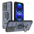 For Xiaomi Redmi Note 12 5G Global Sliding Camshield TPU + PC Shockproof Phone Case with Holder(Blue) - Xiaomi Cases by PMC TechLife | Online Shopping South Africa | PMC TechLife | Buy Now Pay Later Mobicred