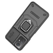 For Xiaomi Redmi Note 12S 4G Global Sliding Camshield TPU + PC Shockproof Phone Case with Holder(Green)