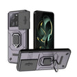 For Xiaomi Redmi K60 Ultra 5G Sliding Camshield TPU + PC Shockproof Phone Case with Holder(Purple) - Xiaomi Cases by PMC TechLife | Online Shopping South Africa | PMC TechLife | Buy Now Pay Later Mobicred