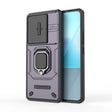 For Xiaomi Redmi Note 13 Pro 5G Sliding Camshield TPU + PC Shockproof Phone Case with Holder(Purple) - Note 13 Pro Cases by PMC TechLife | Online Shopping South Africa | PMC TechLife | Buy Now Pay Later Mobicred