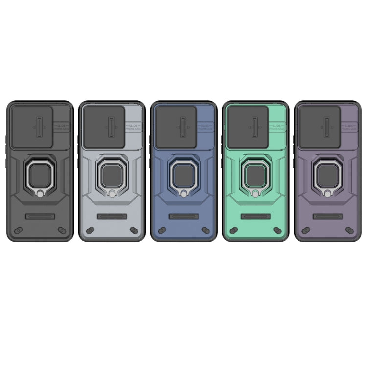 For Xiaomi 14 Pro 5G Sliding Camshield TPU + PC Shockproof Phone Case with Holder(Black)