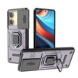 For Xiaomi Redmi Note 13R Pro 5G Sliding Camshield TPU + PC Shockproof Phone Case with Holder(Purple) - Xiaomi Cases by PMC TechLife | Online Shopping South Africa | PMC TechLife | Buy Now Pay Later Mobicred