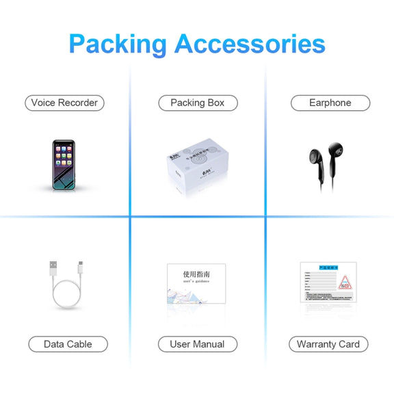 4GB M15 Multi-function Smart Voice Recorder MP3 Hifi Sound Music Player Walkman, Bluetooth Version