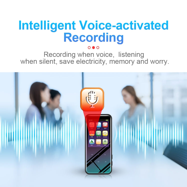 4GB M15 Multi-function Smart Voice Recorder MP3 Hifi Sound Music Player Walkman, Bluetooth Version