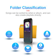 8GB M15 Multi-function Smart Voice Recorder MP3 Hifi Sound Music Player Walkman, Bluetooth Version