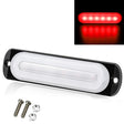 DC12V-24V / 18W Car Truck Emergency Strobe Flash Warning Light 6LEDs Ultra-thin Side Lights(Red) - Warning Lights by PMC TechLife | Online Shopping South Africa | PMC TechLife | Buy Now Pay Later Mobicred