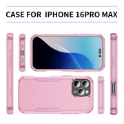 For iPhone 16 Pro Max Commuter Shockproof TPU + PC Phone Case(Pink)