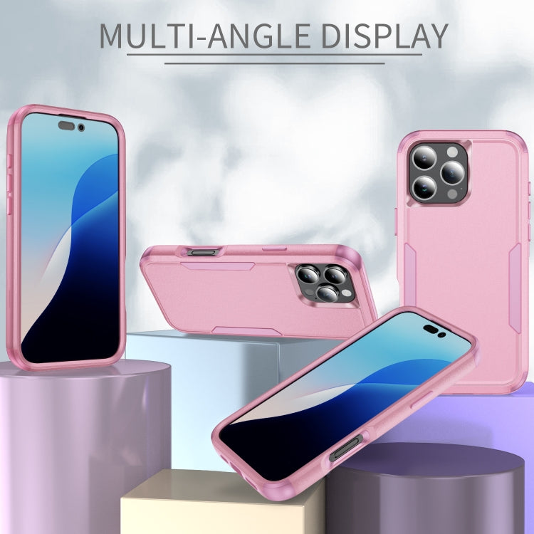 For iPhone 16 Pro Max Commuter Shockproof TPU + PC Phone Case(Pink)