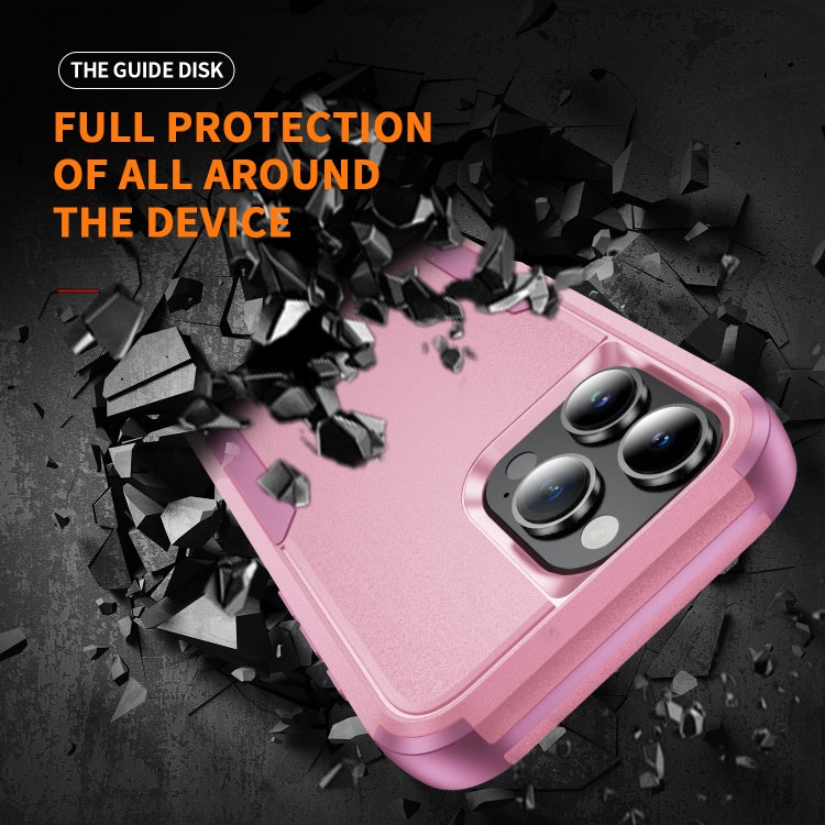 For iPhone 16 Pro Max Commuter Shockproof TPU + PC Phone Case(Pink)