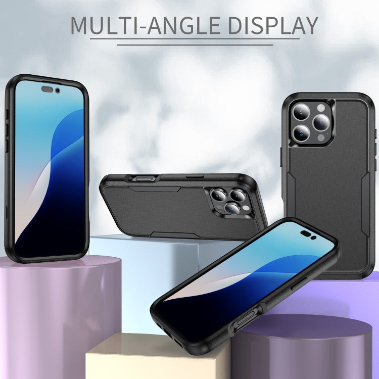 For iPhone 16 Pro Max Commuter Shockproof TPU + PC Phone Case(Black)