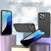 For iPhone 16 Pro Max Commuter Shockproof TPU + PC Phone Case(Black)