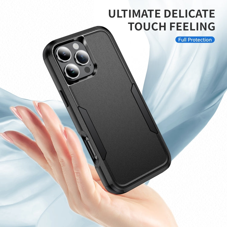 For iPhone 16 Pro Max Commuter Shockproof TPU + PC Phone Case(Black)