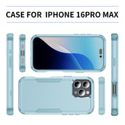 For iPhone 16 Pro Max Commuter Shockproof TPU + PC Phone Case(Grey Green)