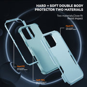 For iPhone 16 Pro Max Commuter Shockproof TPU + PC Phone Case(Grey Green)