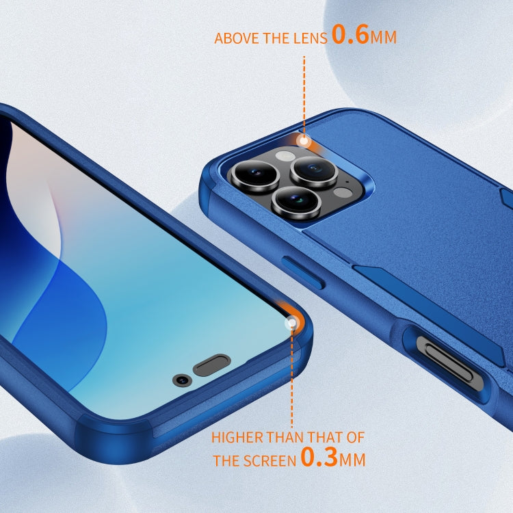 For iPhone 16 Pro Commuter Shockproof TPU + PC Phone Case(Royal Blue)