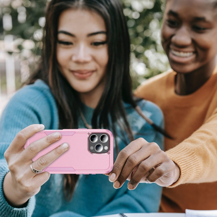 For iPhone 16 Pro Commuter Shockproof TPU + PC Phone Case(Pink)