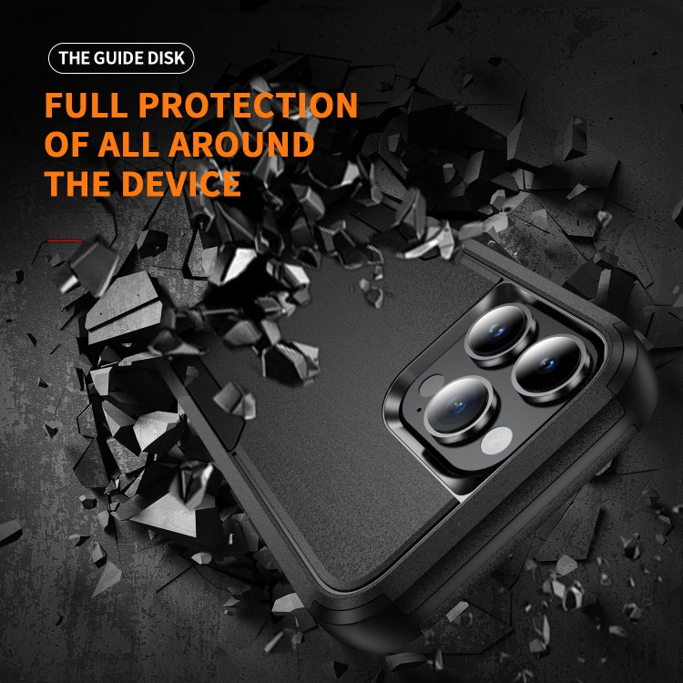 For iPhone 16 Pro Commuter Shockproof TPU + PC Phone Case(Black)