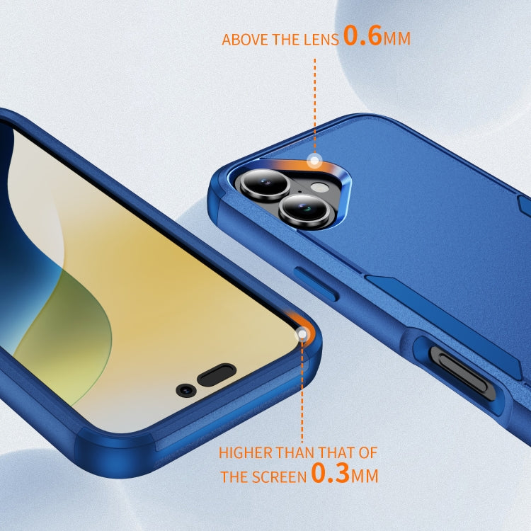 For iPhone 16 Plus Commuter Shockproof TPU + PC Phone Case(Royal Blue)