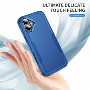 For iPhone 16 Plus Commuter Shockproof TPU + PC Phone Case(Royal Blue)