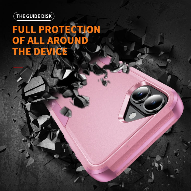 For iPhone 16 Plus Commuter Shockproof TPU + PC Phone Case(Pink)