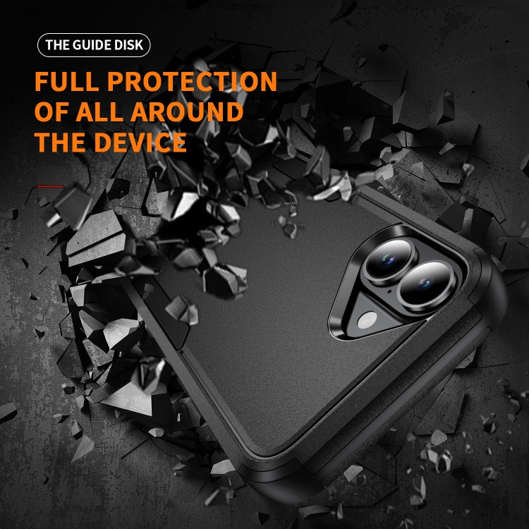 For iPhone 16 Plus Commuter Shockproof TPU + PC Phone Case(Black)