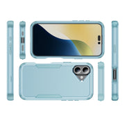 For iPhone 16 Plus Commuter Shockproof TPU + PC Phone Case(Grey Green)