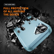 For iPhone 16 Plus Commuter Shockproof TPU + PC Phone Case(Grey Green)