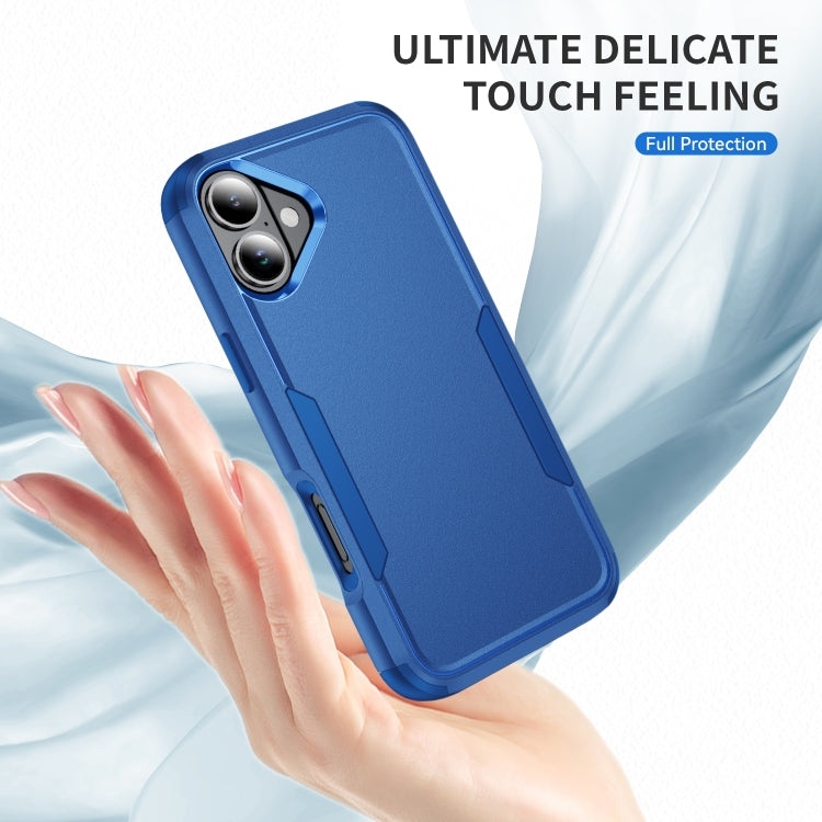 For iPhone 16 Commuter Shockproof TPU + PC Phone Case(Royal Blue)