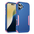 For iPhone 16 Commuter Shockproof TPU + PC Phone Case(Royal Blue+Pink) - iPhone 16 Cases by PMC TechLife | Online Shopping South Africa | PMC TechLife | Buy Now Pay Later Mobicred
