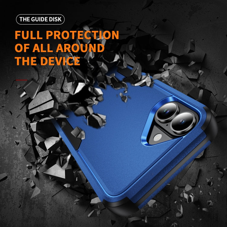 For iPhone 16 Commuter Shockproof TPU + PC Phone Case(Royal Blue+Black)