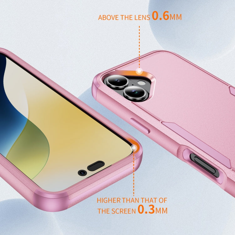 For iPhone 16 Commuter Shockproof TPU + PC Phone Case(Pink)