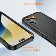For iPhone 16 Commuter Shockproof TPU + PC Phone Case(Black)