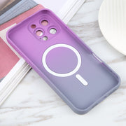 For iPhone 16 Pro Liquid TPU Silicone Gradient MagSafe Phone Case(Purple)