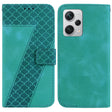 For Xiaomi Redmi Note 12 Pro+ Global 7-shaped Embossed Leather Phone Case(Green) - free shipping - PMC TechLife - Order now!