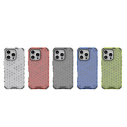 For iPhone 16 Pro Max Honeycomb Shockproof Phone Case(Green)