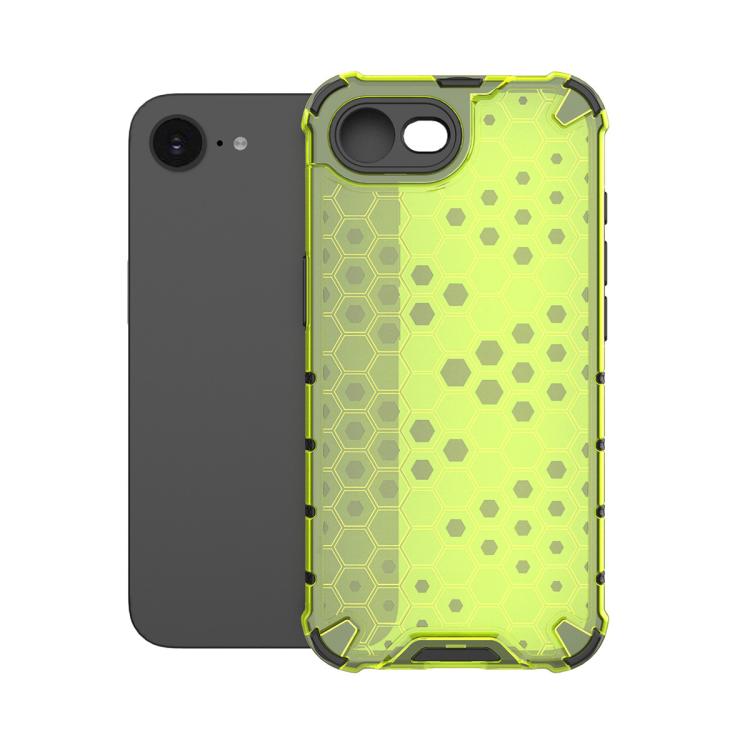 For iPhone 16e Honeycomb Shockproof Phone Case(Green)